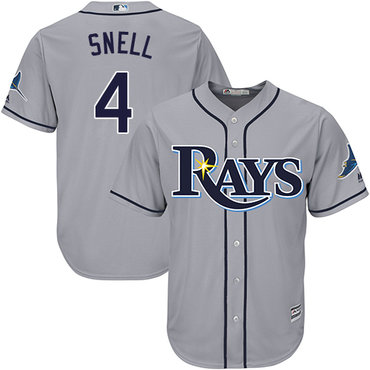 Personalized Rays #4 Blake Snell Grey Cool Base Stitched Youth Baseball Jersey