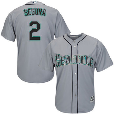Personalized Mariners #2 Jean Segura Grey Cool Base Stitched Youth Baseball Jersey