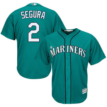 Personalized Mariners #2 Jean Segura Green Cool Base Stitched Youth Baseball Jersey