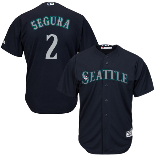 Personalized Mariners #2 Jean Segura Navy Blue Cool Base Stitched Youth Baseball Jersey