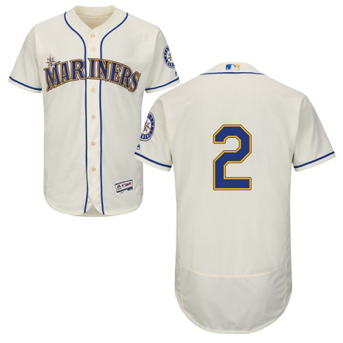 Personalized Mariners #2 Jean Segura Cream Flexbase Authentic Collection Stitched Baseball Jersey