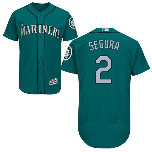 Personalized Mariners #2 Jean Segura Green Flexbase Authentic Collection Stitched Baseball Jersey