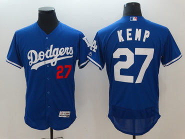 Personalized Dodgers 27 Matt Kemp Royal Flexbase Jersey