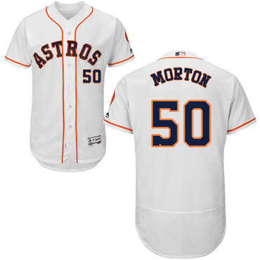 Personalized Astros #50 Charlie Morton White Flexbase Authentic Collection Stitched Baseball Jersey
