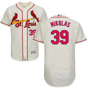 Personalized Cardinals #39 Miles Mikolas Cream Flexbase Authentic Collection Stitched Baseball Jersey