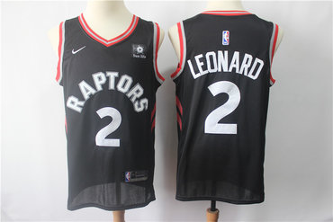 Personalized Raptors 2 Kawhi Leonard Black Swingman Jersey