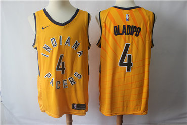 Personalized Pacers 4 Victor Oladipo Gold Swingman Jersey