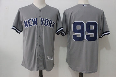 Personalized Yankees 99 Aaron Judge Gray Cool Base Jersey