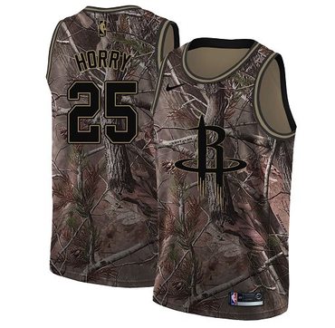 Personalized Rockets #25 Robert Horry Camo NBA Swingman Realtree Collection Jersey