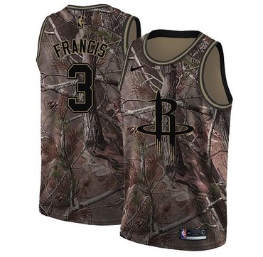Personalized Rockets #3 Steve Francis Camo NBA Swingman Realtree Collection Jersey