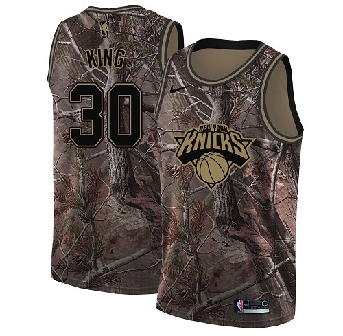 Personalized Knicks #30 Bernard King Camo NBA Swingman Realtree Collection Jersey