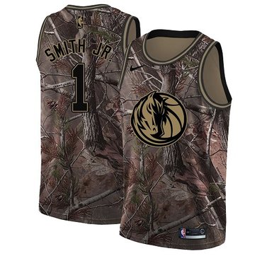 Personalized Mavericks #1 Dennis Smith Jr. Camo Women’s NBA Swingman Realtree Collection Jersey