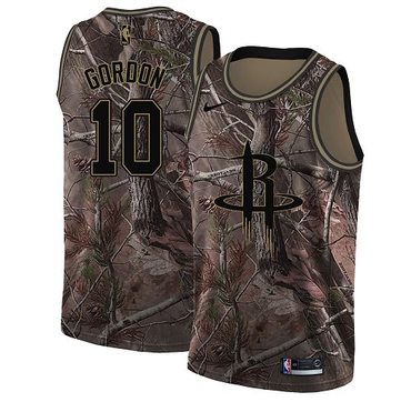 Personalized Rockets #10 Eric Gordon Camo Youth NBA Swingman Realtree Collection Jersey