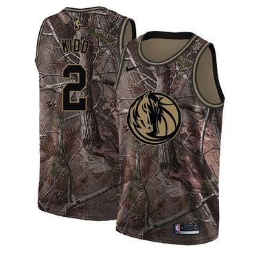 Personalized Mavericks #2 Jason Kidd Camo Youth NBA Swingman Realtree Collection Jersey