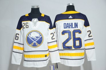 Personalized Sabres 26 Rasmus Dahlin White Jersey