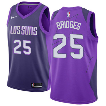 Personalized Suns #25 Mikal Bridges Purple NBA Swingman City Edition Jersey