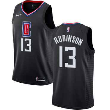 Personalized Clippers #13 Jerome Robinson Black NBA Swingman Statement Edition Jersey