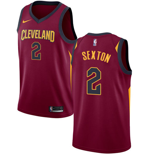 Personalized Cavaliers #2 Collin Sexton Red NBA Swingman Icon Edition Jersey