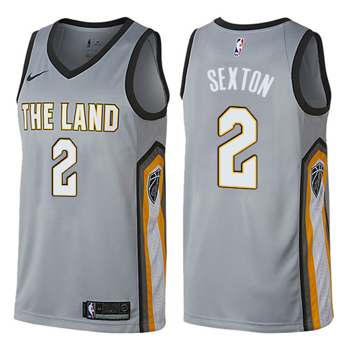 Personalized Cavaliers #2 Collin Sexton Gray NBA Swingman City Edition Jersey
