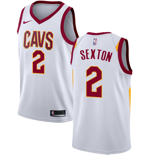 Personalized Cavaliers #2 Collin Sexton White NBA Swingman Association Edition Jersey