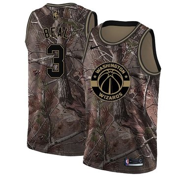 Personalized Wizards #3 Bradley Beal Camo Women’s NBA Swingman Realtree Collection Jersey
