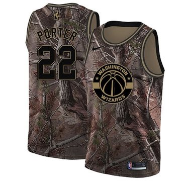 Personalized Wizards #22 Otto Porter Camo Youth NBA Swingman Realtree Collection Jersey