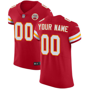 Personalized Kansas City Chiefs Elite Red Home Men’s Jersey NFL Untouchableized jerseys