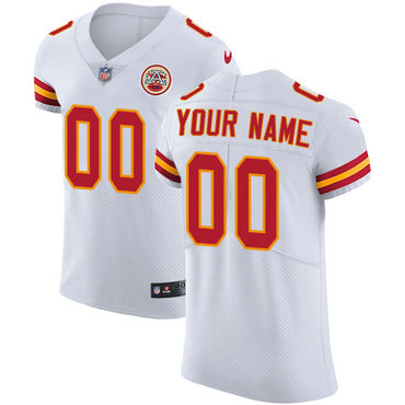Personalized Kansas City Chiefs Elite White Road Men’s Jersey NFL Untouchableized jerseys