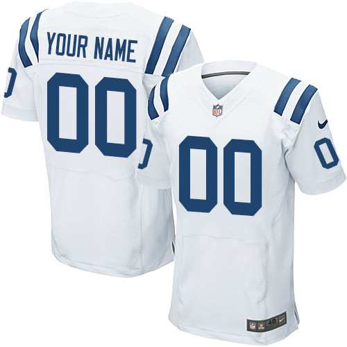 Personalized Indianapolis Colts Elite White Road Men’s Jersey NFLized jerseys