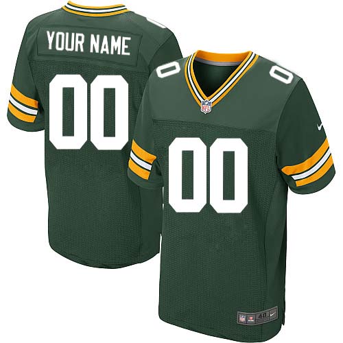 Personalized Green Bay Packers Elite Green Home Men’s Jersey NFLized jerseys