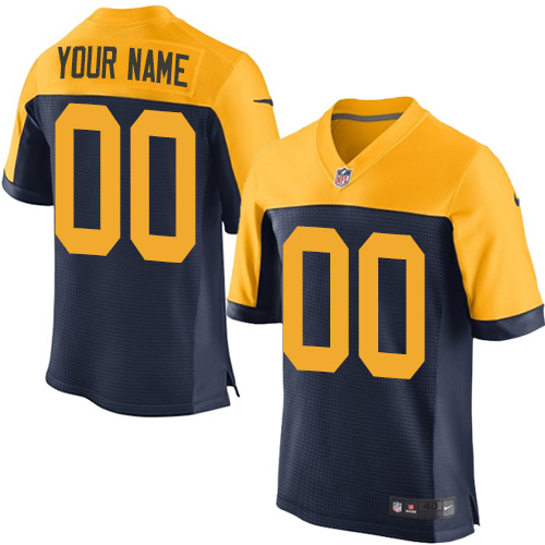 Personalized Green Bay Packers Elite Navy Blue Alternate Men’s Jersey NFLized jerseys