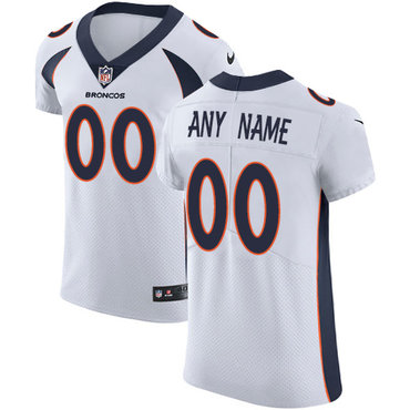 Personalized Denver Broncos Elite White Road Men’s Jersey NFLized jerseys