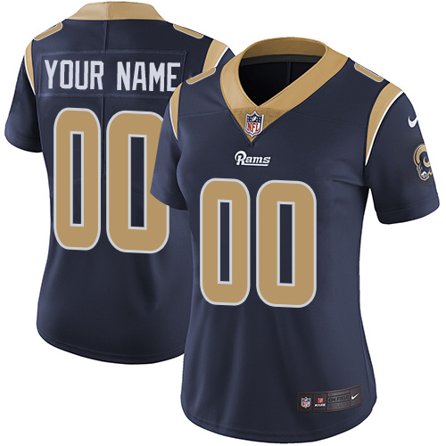 Personalized Los Angeles Rams Elite Navy Blue Home Women’s Jersey NFLized jerseys