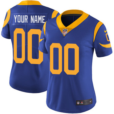 Personalized Los Angeles Rams Elite Royal Blue Alternate Women’s Jersey NFLized jerseys