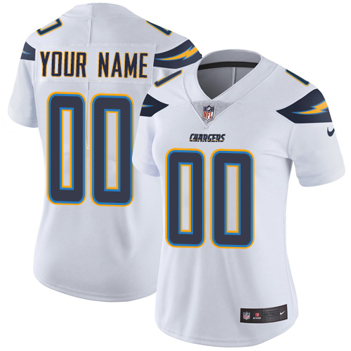 Personalized Los Angeles Chargers Elite White Road Women’s Jersey NFL Untouchableized jerseys