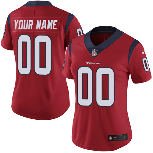 Personalized Houston Texans Elite Red Alternate Women’s Jersey NFL Untouchableized jerseys