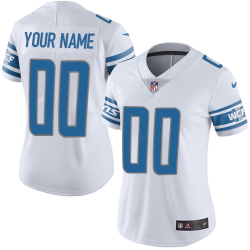 Personalized Detroit Lions Elite White Road Women’s Jersey NFL Untouchableized jerseys