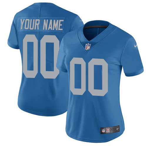 Personalized Detroit Lions Elite Blue Alternate Women’s Jersey NFL Untouchableized jerseys