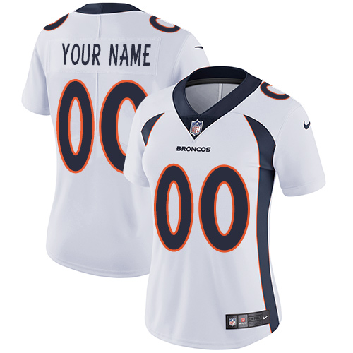 Personalized Denver Broncos Elite White Road Women’s Jersey NFL Untouchableized jerseys