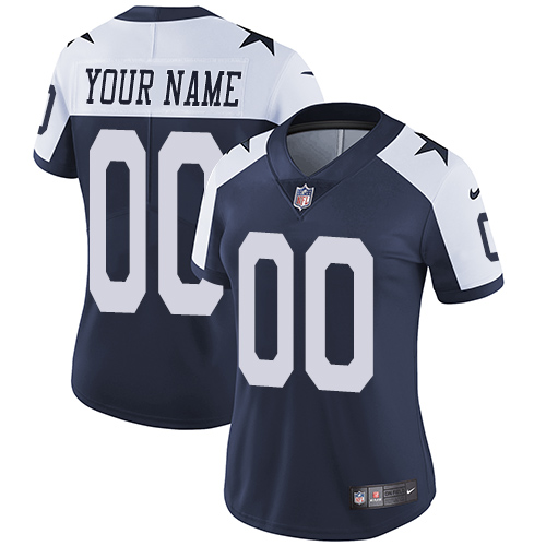 Personalized Dallas Cowboys Elite Navy Blue Alternate Women’s Jersey NFL Throwback Untouchableized jerseys