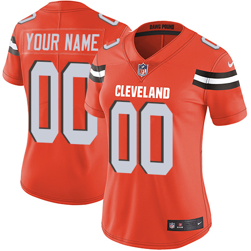 Personalized Cleveland Browns Elite Orange Alternate Women’s Jersey NFL Untouchableized jerseys