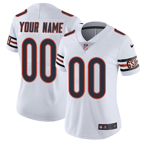 Personalized Chicago Bears Elite White Road Women’s Jersey NFL Untouchableized jerseys