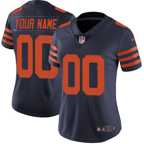 Personalized Chicago Bears Elite Navy Blue Alternate Women’s Jersey NFL Untouchableized jerseys