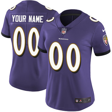 Personalized Baltimore Ravens Elite Purple Home Women’s Jersey NFL Untouchableized jerseys