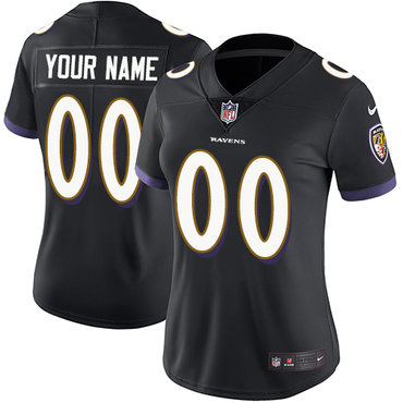 Personalized Baltimore Ravens Elite Black Alternate Women’s Jersey NFL Untouchableized jerseys