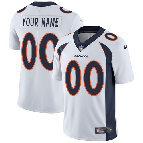 Personalized Denver Broncos Elite White Road Youth Jersey NFL Untouchableized jerseys