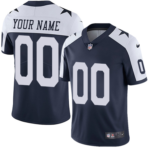 Personalized Dallas Cowboys Limited Navy Blue Alternate Youth Jersey NFL Throwback Untouchableized jerseys