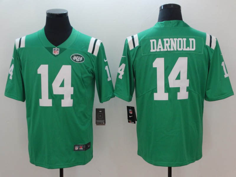 Personalized Jets 14 Sam Darnold Green Untouchable Limited Jersey