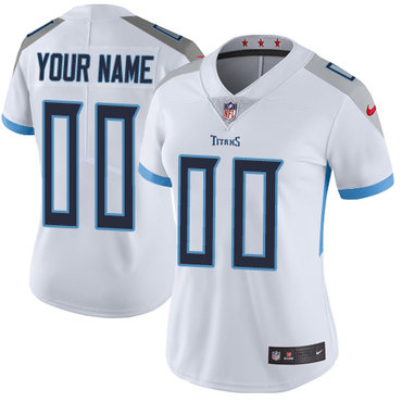 Personalized NFL Tennessee Titans Untouchableized Elite White Road Women’s Jersey