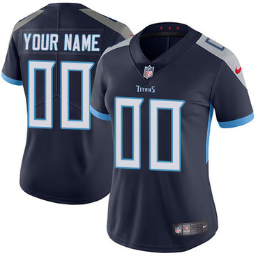 Personalized NFL Tennessee Titans Untouchableized Elite Navy Blue Home Women’s Jersey